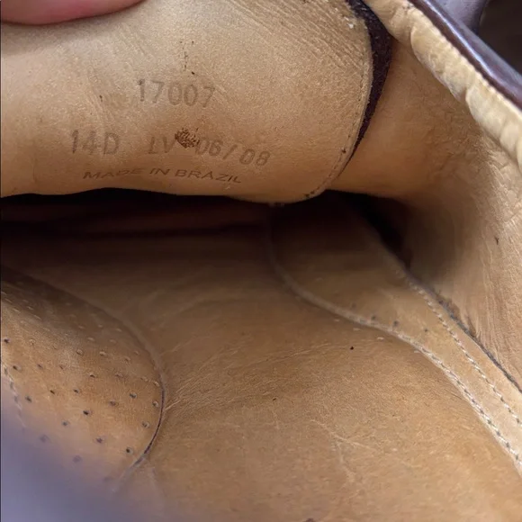 Sandro Moscolini Brown Leather Oxfords Loafers Dress Shoes Sz 14
